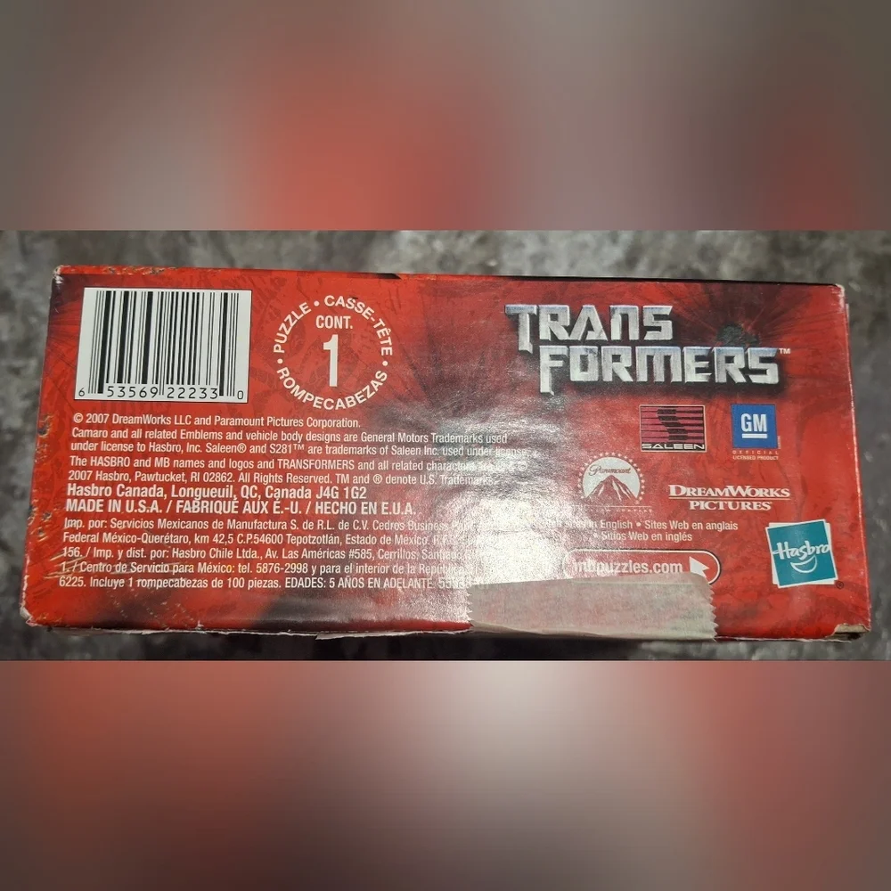 Transformers 100 pices puzzle